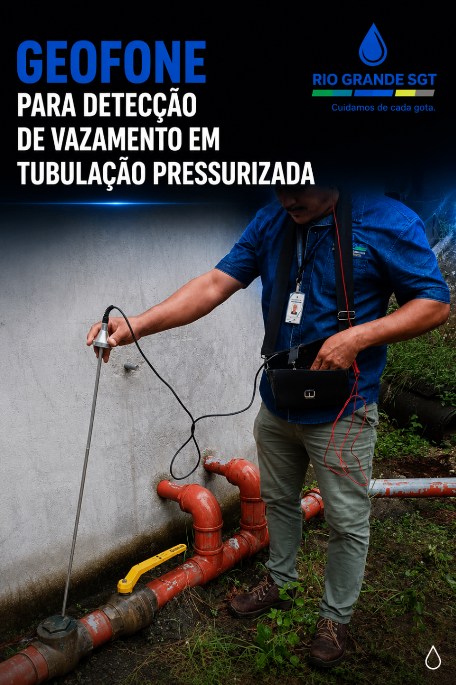 Geofone eletrônico aplicado na detecção de vazamento em tubulação pressurizada